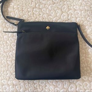 Kate Spade Jae Flat Zip Top Crossbody Bag Black